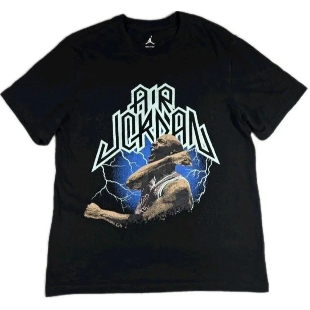 Lot of 5 Air Jordan T Shirts Mens 2 Large 3 XL Graphic Jumpman Short Sleeve